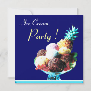 INVITATION FÊTE D'ANNIVERSAIRE DE CRÈME DE GLACE 2