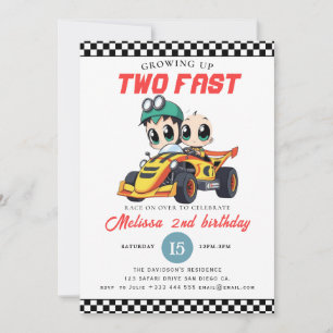 Invitation Fête d'anniversaire de deux ans pour un garçon fan