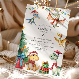 Invitation Fête d'anniversaire de dinosaures pour enfants