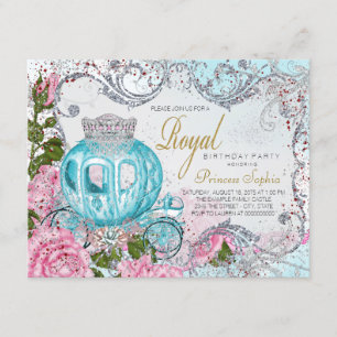 Invitation Fête d'anniversaire de Fairytale Princess