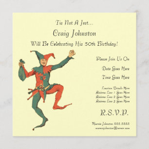 Invitation Fête d'anniversaire de farceur