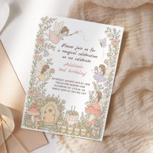 Fête d'anniversaire de fille jardin de fée floral