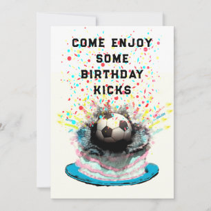 Invitation Fête d'anniversaire de football