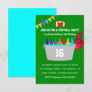 Invitation Fête d'anniversaire de football