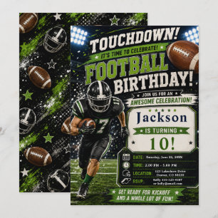 Invitation Fête d'anniversaire de football