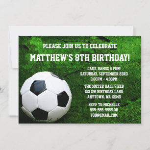Invitation Fête d'anniversaire de football