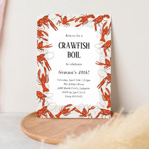 Invitation Fête d'anniversaire de fruits de mer bouillabaisse