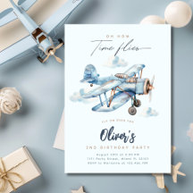 Fête d'anniversaire de garçon de voyage en avion v