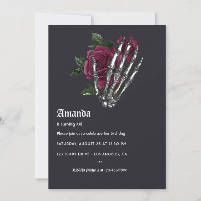 Invitation Fête d'anniversaire de la Bourgogne (Devant)