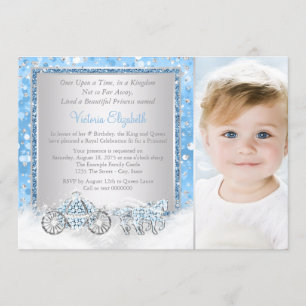 Invitation Fête d'anniversaire de la princesse Cendrillon