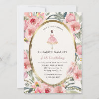 fête d'anniversaire de la princesse de ballerine