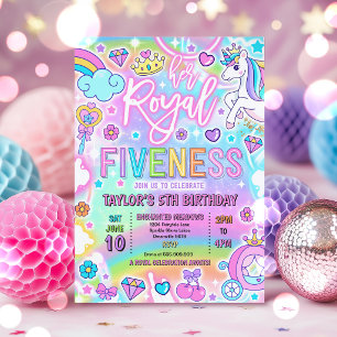 Invitation Fête d'anniversaire de la princesse de Sa Royale Q