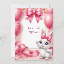 Fête d'anniversaire de lapin rose Thème rose 🐰