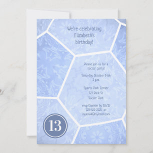 Invitation fête d'anniversaire de l'équipe de football fémini