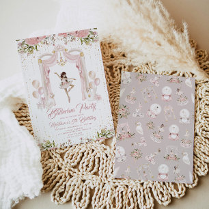 Invitation Fête d'anniversaire de l'étape du centre brownette