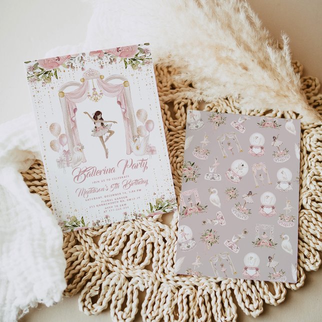 Invitation Fête d'anniversaire de l'étape du centre brownette (Créateur téléchargé)