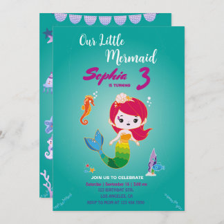 Invitation Fête d'anniversaire de Little Red Head