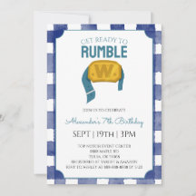 Fête d'anniversaire de lutte au Gingham Bleu