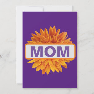 Invitation Fête d'anniversaire de maman Fleur de soleil de fl