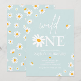 Invitation Fête d'anniversaire de marguerite Bohmian Wild Un 