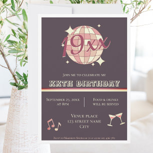 Invitation Fête d'anniversaire de naissance personnalisable I