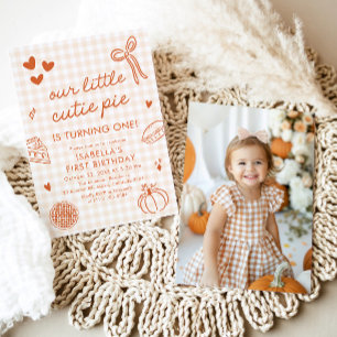 Invitation Fête d'anniversaire de notre petit chou à l'automn