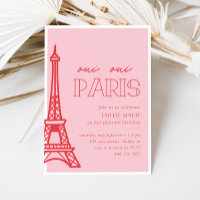 Fête d'Anniversaire de Paris Rouge rose