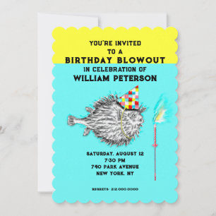 Invitation Fête d'anniversaire de pêcheur