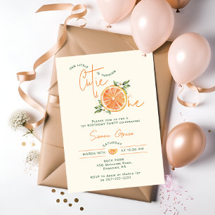 Invitation Fête d'anniversaire de petite coupe de citrus oran