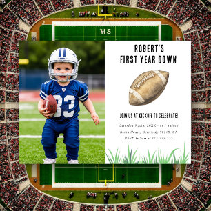 Invitation Fête d'anniversaire de première année de football
