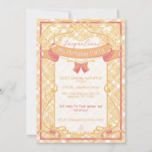 Fête d'anniversaire de princesse Art Nouveau Orang