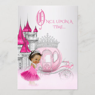 Invitation Fête d'anniversaire de princesse Cendrillon d'orig