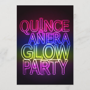 Invitation FÊTE D'ANNIVERSAIRE DE Quinceanera