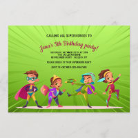 Fête d'anniversaire de Superheroes