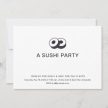 Fête d'anniversaire de sushi dîner
