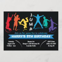 Fête d'anniversaire de trampoline à saut arc-en-ci