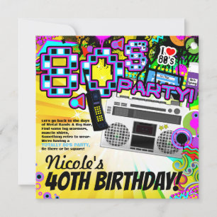 Invitation Fête d'anniversaire déguisée en tenue amusante des
