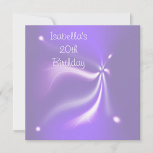 Invitation Fête d'anniversaire des 20 ans de Purple Lights