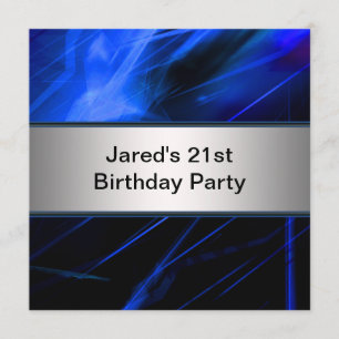 Invitation Fête d'anniversaire des 21 ans de l'homme aux lumi