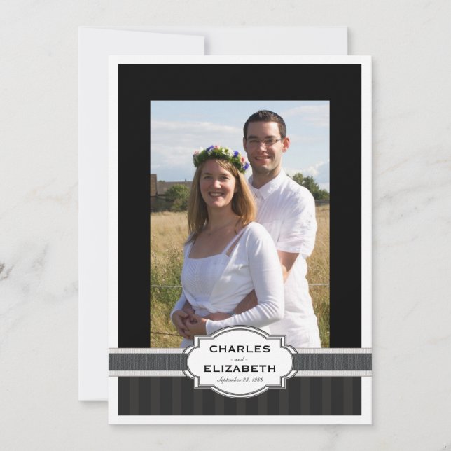 Invitation Fête d'anniversaire des 25 ans de mariage de Silve (Devant)