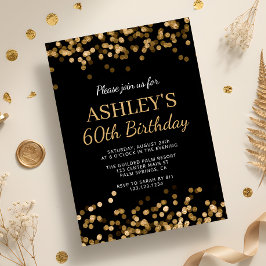 Invitation Fête d'anniversaire des 60 ans de Black Gold
