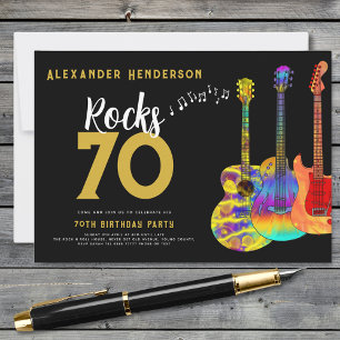 Invitation Fête d'anniversaire des 70 ans du Rock and Roll