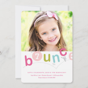 Invitation Fête d'anniversaire des Bounce Girls