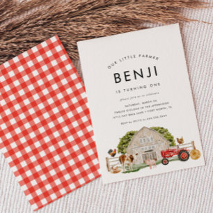 Invitation Fête d'anniversaire des enfants des animaux de la 