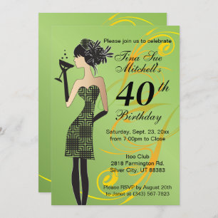 Invitation Fête d'anniversaire des filles   Âge do-it-yoursel