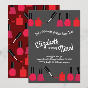 Invitation Fête d'anniversaire des fillettes polonaises de pe