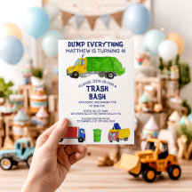 Fête d'anniversaire des garçons avec des camions à