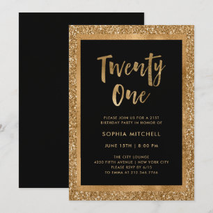 Invitation Fête d'anniversaire des parties scintillantes  