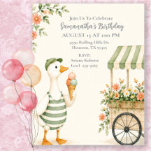 Fête d'anniversaire d'été Silly Goose Glace