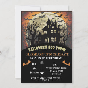 Invitation Fête d'anniversaire d'Halloween